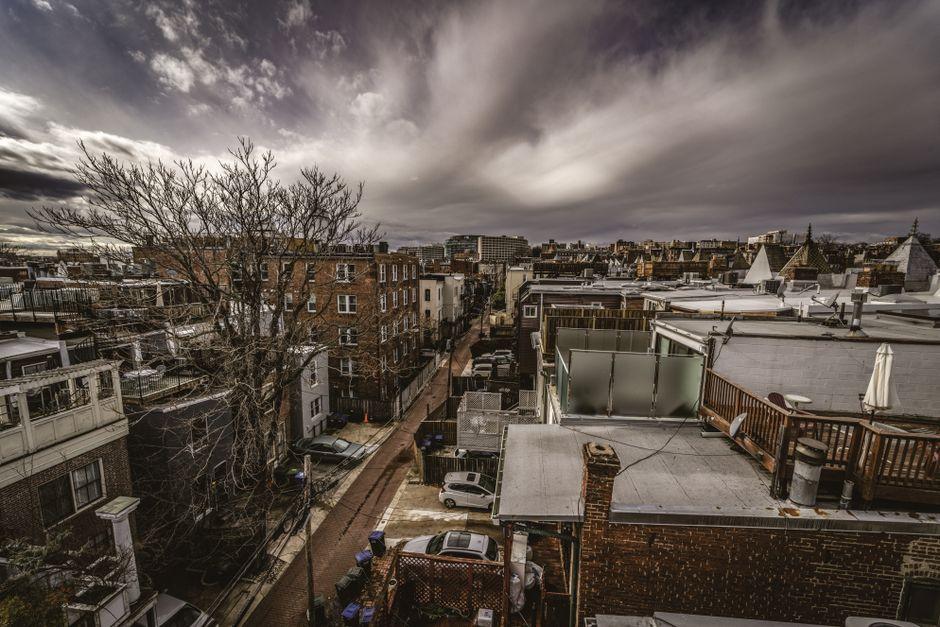 City Buildings under the Cloudy Sky